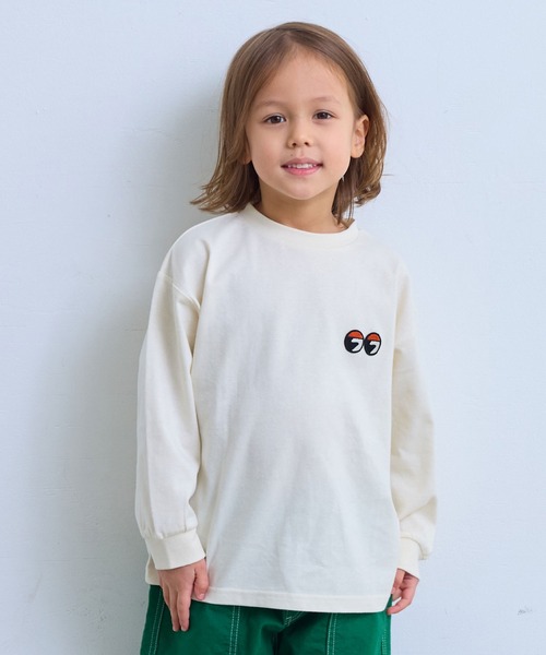 Life Support Products(ライフサポートプロダクツ)の「【オーガニックコットン】袖リブロンティー(Tシャツ/カットソー・キッズ・ホワイト/杢グレー/チャコール/ラベンダー/オレンジ・100/90/80/95/110/150/140/130/120)」の2枚目の写真