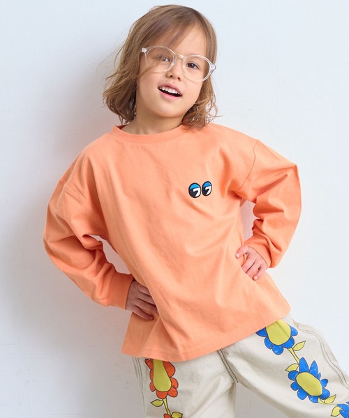 Life Support Products(ライフサポートプロダクツ)の「【オーガニックコットン】袖リブロンティー(Tシャツ/カットソー・キッズ・ホワイト/杢グレー/チャコール/ラベンダー/オレンジ・100/90/80/95/110/150/140/130/120)」の5枚目の写真
