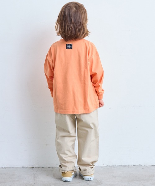 Life Support Products(ライフサポートプロダクツ)の「【オーガニックコットン】袖リブロンティー(Tシャツ/カットソー・キッズ・ホワイト/杢グレー/チャコール/ラベンダー/オレンジ・100/90/80/95/110/150/140/130/120)」の20枚目の写真