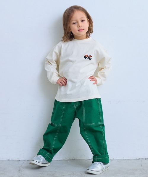 Life Support Products(ライフサポートプロダクツ)の「【オーガニックコットン】袖リブロンティー(Tシャツ/カットソー・キッズ・ホワイト/杢グレー/チャコール/ラベンダー/オレンジ・100/90/80/95/110/150/140/130/120)」の14枚目の写真