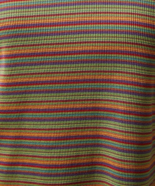 Jocomomola(ホコモモラ)の「Dentado ボーダー襟付きカットソー(Tシャツ/カットソー・レディース・ピンク/グリーン・40)」の7枚目の写真
