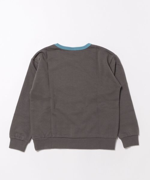 DILASH（ディラッシュ）の「ヒーロー犬プリントトレーナー（裏毛）（スウェット・キッズ・チャコールグレー/オレンジ・130/120/100/90/80/110）」の9枚目の写真