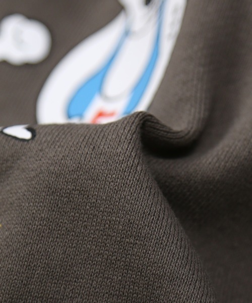 DILASH（ディラッシュ）の「ヒーロー犬プリントトレーナー（裏毛）（スウェット・キッズ・チャコールグレー/オレンジ・130/120/100/90/80/110）」の7枚目の写真