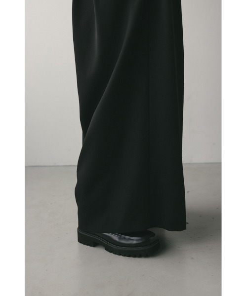 STYLEMIXER(スタイルミキサー)の「ハイウエストタックワイドパンツ(スラックス・レディース・イエロー/ブラック/ライトベージュ・SMALL/MEDIUM)」の8枚目の写真