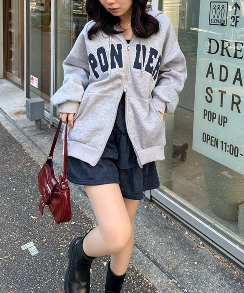 Another Branch olive des olive（アナザーブランチオリーブデオリーブ）の「[SETUP]ピグメント風スウェットティアードSK（スカート・レディース・チャコールグレー/ピンク/ネイビー・FREE）」の19枚目の写真