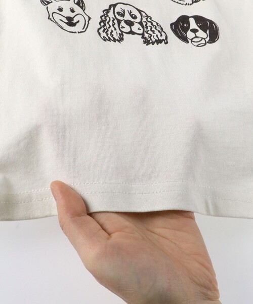 BRANSHES（ブランシェス）の「【ブランシェスmini】まえうしろどっちも着られる長袖Tシャツ（Tシャツ/カットソー・キッズ・杢グレー/イエロー/ネイビー/ブラック/アイボリー・130/100/120/110/90/80）」の9枚目の写真