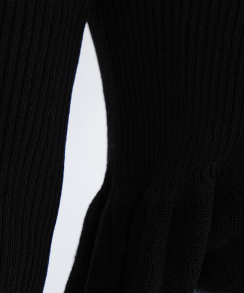 NATURAL BEAUTY BASIC(ナチュラルビューティーベーシック)の「◇フリルトリムカーディガン(カーディガン/ボレロ・レディース・オフホワイト/オレンジ/ブラック・FREE)」の12枚目の写真