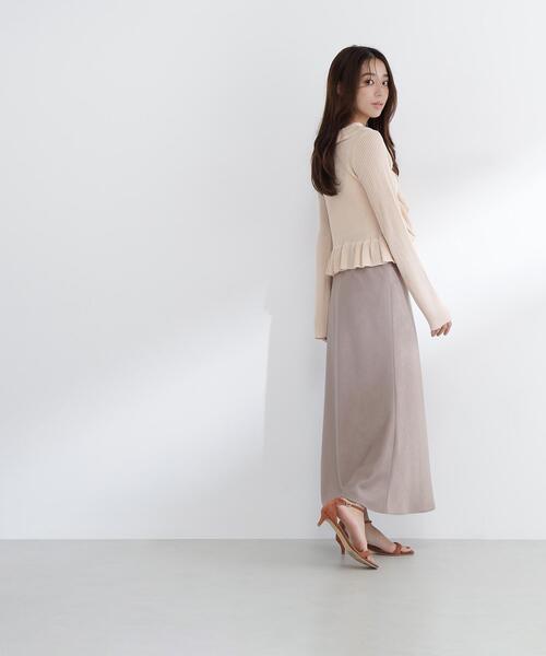 NATURAL BEAUTY BASIC（ナチュラルビューティーベーシック）の「◇フリルトリムカーディガン（カーディガン/ボレロ・レディース・オフホワイト/オレンジ/ブラック・FREE）」の18枚目の写真