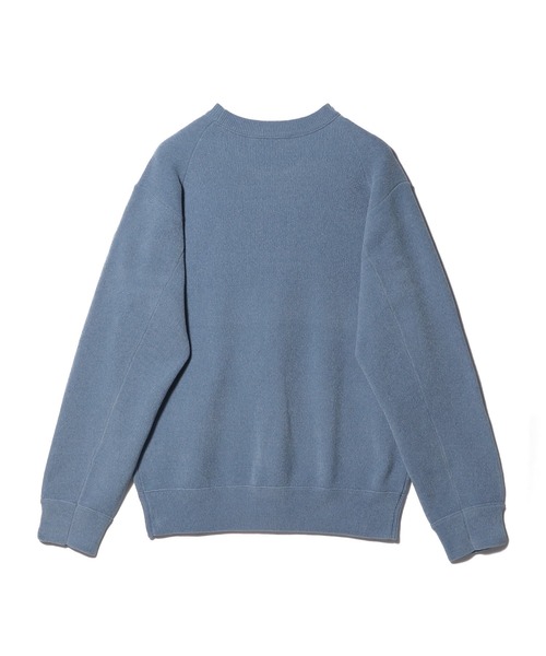 ESTNATION(エストネーション)の「ESTNATION / カシミヤタッチ クルーネックプルオーバー(ニット/セーター・メンズ・ネイビー/アイボリー/ライトブルー・SMALL/MEDIUM/LARGE)」の4枚目の写真
