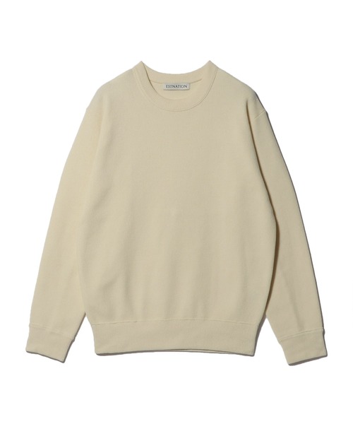 ESTNATION(エストネーション)の「ESTNATION / カシミヤタッチ クルーネックプルオーバー(ニット/セーター・メンズ・ネイビー/アイボリー/ライトブルー・SMALL/MEDIUM/LARGE)」の16枚目の写真