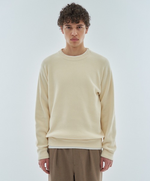 ESTNATION(エストネーション)の「ESTNATION / カシミヤタッチ クルーネックプルオーバー(ニット/セーター・メンズ・ネイビー/アイボリー/ライトブルー・SMALL/MEDIUM/LARGE)」の11枚目の写真