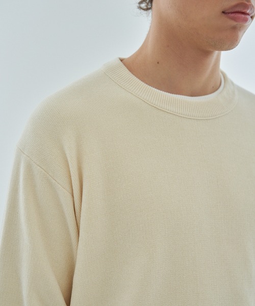 ESTNATION(エストネーション)の「ESTNATION / カシミヤタッチ クルーネックプルオーバー(ニット/セーター・メンズ・ネイビー/アイボリー/ライトブルー・SMALL/MEDIUM/LARGE)」の12枚目の写真