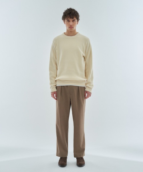 ESTNATION(エストネーション)の「ESTNATION / カシミヤタッチ クルーネックプルオーバー(ニット/セーター・メンズ・ネイビー/アイボリー/ライトブルー・SMALL/MEDIUM/LARGE)」の14枚目の写真