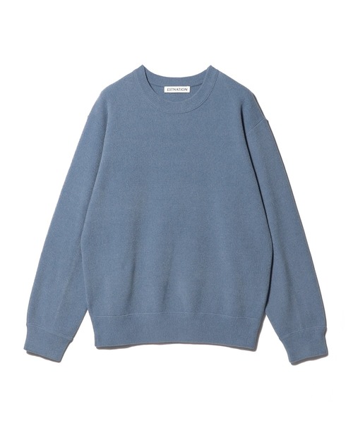 ESTNATION(エストネーション)の「ESTNATION / カシミヤタッチ クルーネックプルオーバー(ニット/セーター・メンズ・ネイビー/アイボリー/ライトブルー・SMALL/MEDIUM/LARGE)」の15枚目の写真