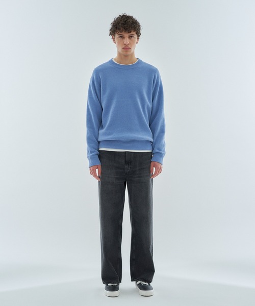ESTNATION(エストネーション)の「ESTNATION / カシミヤタッチ クルーネックプルオーバー(ニット/セーター・メンズ・ネイビー/アイボリー/ライトブルー・SMALL/MEDIUM/LARGE)」の10枚目の写真