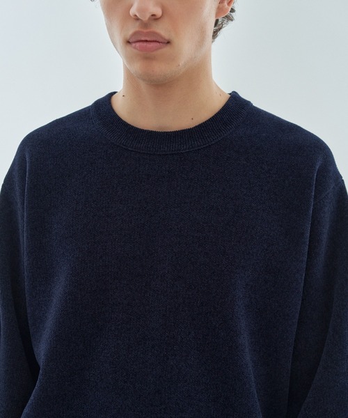 ESTNATION / カシミヤタッチ クルーネックプルオーバー（ニット