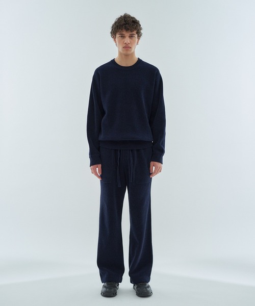 ESTNATION(エストネーション)の「ESTNATION / カシミヤタッチ クルーネックプルオーバー(ニット/セーター・メンズ・ネイビー/アイボリー/ライトブルー・SMALL/MEDIUM/LARGE)」の19枚目の写真