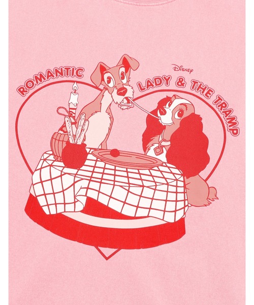 Little sunny bite(リトルサニーバイト)の「【RS】【little sunny bite Disney collection】 lady & tramp long tee(Tシャツ/カットソー・レディース・ブラック/クリーム・MEDIUM/SMALL)」の8枚目の写真