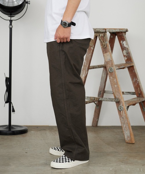 orSlow(オアスロウ)の「orSlow/オアスロウ WIDE FIT FRENCH WORK PANTS ワイドフィット フレンチワークパンツ 2026年 夏 夏服 秋服(チノパンツ・メンズ・カーキ/グレー・4/3/2)」の15枚目の写真