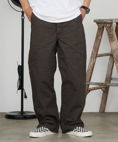orSlow(オアスロウ)の「orSlow/オアスロウ WIDE FIT FRENCH WORK PANTS ワイドフィット フレンチワークパンツ 2026年 夏 夏服 秋服(チノパンツ・メンズ・カーキ/グレー・4/3/2)」の7枚目の写真