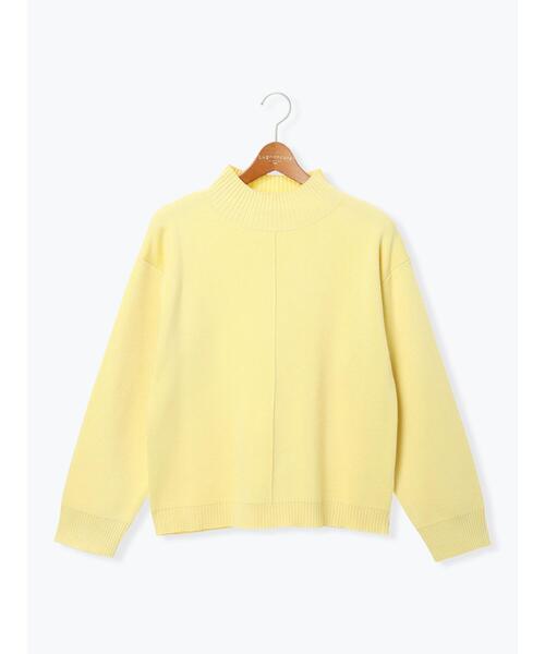 Lugnoncure(ルノンキュール)の「コットンタッチハイネックニットプルオーバー(ニット/セーター・レディース・イエロー/ネイビー/ブラック/オフホワイト/ミント・F)」の19枚目の写真