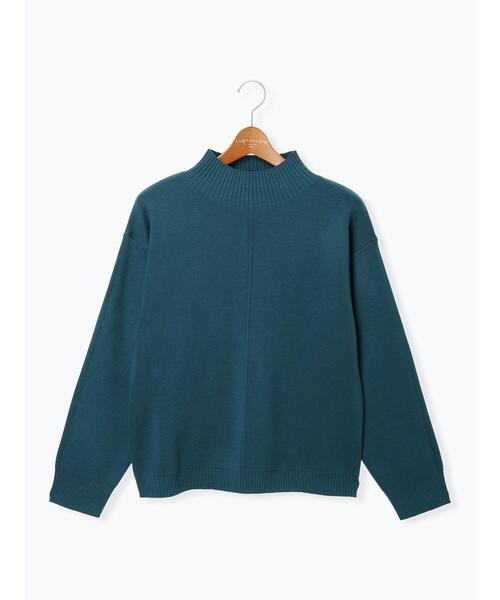 Lugnoncure(ルノンキュール)の「コットンタッチハイネックニットプルオーバー(ニット/セーター・レディース・イエロー/ネイビー/ブラック/オフホワイト/ミント・F)」の20枚目の写真