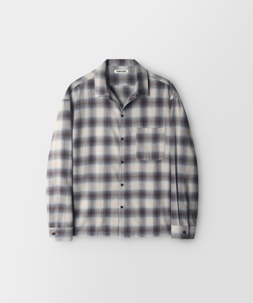 INDUST(インダスト)の「アッシュフォードチェックシャツ_ネイビー(シャツ/ブラウス・レディース・ネイビー・1(S)/2(M)/3(L))」の2枚目の写真