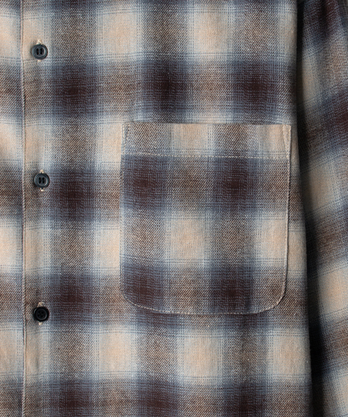 INDUST(インダスト)の「アッシュフォードチェックシャツ_ネイビー(シャツ/ブラウス・レディース・ネイビー・1(S)/2(M)/3(L))」の6枚目の写真