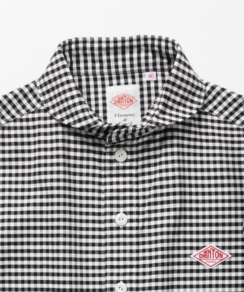 DANTON（ダントン）の「DANTON / ギンガム ラウンドカラーシャツ