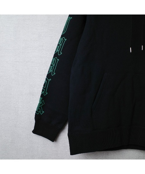 DIM MAK（ディムマック）の「【PH1】【DIM MAK】LOGO SLEEVE COTTON WOOL PARKA DIM-16FHD-002（パーカー・メンズ・ブラック・MEDIUM/LARGE）」の3枚目の写真