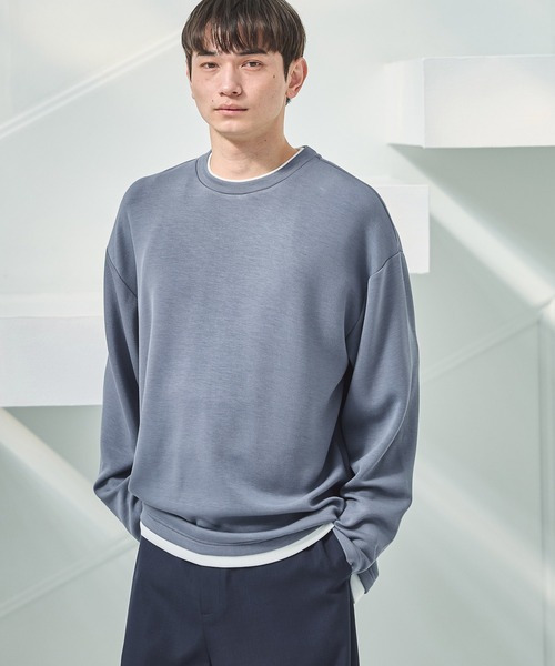 LAKOLE（ラコレ）の「レイヤーダンボールロンT / 640300（Tシャツ/カットソー・メンズ・ブラック/ブルー/グレー・LARGE/MEDIUM）」の3枚目の写真