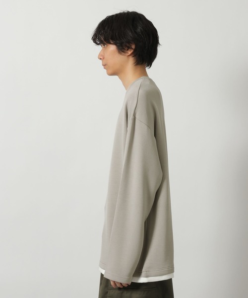 LAKOLE（ラコレ）の「レイヤーダンボールロンT / 640300（Tシャツ/カットソー・メンズ・ブラック/ブルー/グレー・LARGE/MEDIUM）」の16枚目の写真