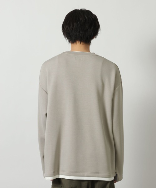 LAKOLE（ラコレ）の「レイヤーダンボールロンT / 640300（Tシャツ/カットソー・メンズ・ブラック/ブルー/グレー・LARGE/MEDIUM）」の6枚目の写真