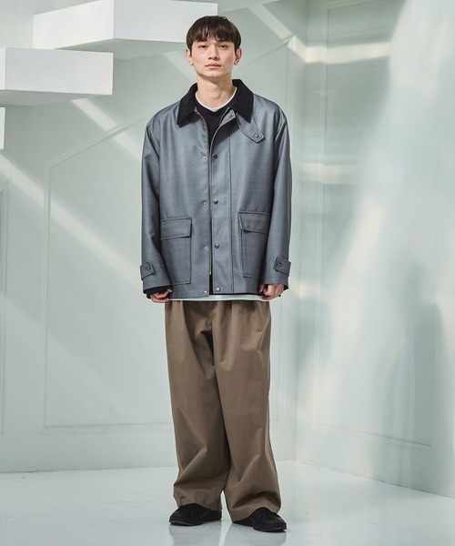 LAKOLE（ラコレ）の「レイヤーダンボールロンT / 640300（Tシャツ/カットソー・メンズ・ブラック/ブルー/グレー・LARGE/MEDIUM）」の17枚目の写真