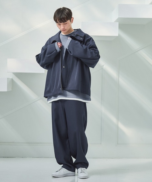 LAKOLE（ラコレ）の「レイヤーダンボールロンT / 640300（Tシャツ/カットソー・メンズ・ブラック/ブルー/グレー・LARGE/MEDIUM）」の19枚目の写真