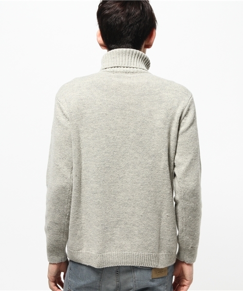 CIAOPANIC（チャオパニック）の「【Ciaopanic】　ウォッシャブル天竺編みタートルネック（ニット/セーター・メンズ・ネイビー/ホワイト/グレー/グリーン・MEDIUM/LARGE）」の10枚目の写真