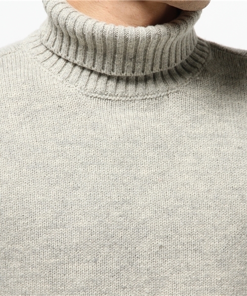 CIAOPANIC（チャオパニック）の「【Ciaopanic】　ウォッシャブル天竺編みタートルネック（ニット/セーター・メンズ・ネイビー/ホワイト/グレー/グリーン・MEDIUM/LARGE）」の5枚目の写真