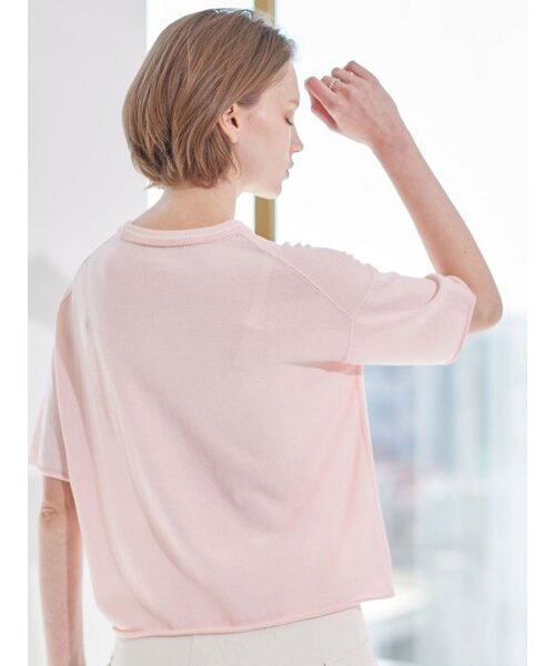 AYIHOLIC CASHMERE(アイホリックカシミア)の「セミオーバー ローリングアップ ラウンドニット(ニット/セーター・レディース・その他・FREE)」の6枚目の写真