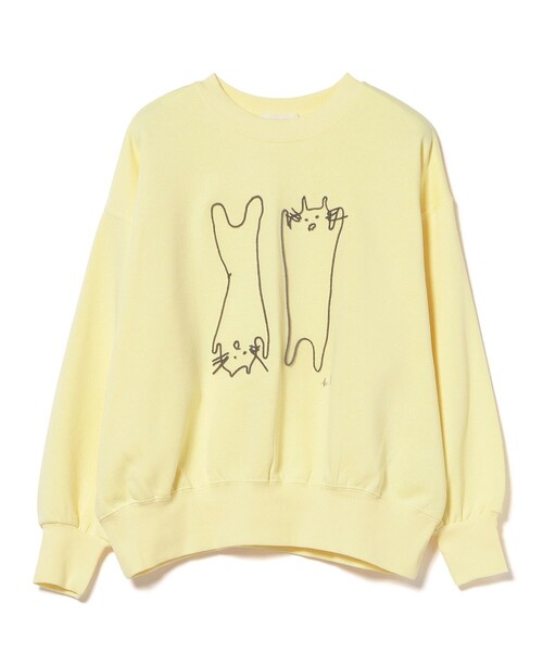 BEAMS HEART(ビームスハート)の「アート ネコ 刺繍 スウェット(スウェット・レディース・ブラウン系その他3/ライトグレー/イエロー系その他4・FREE)」の12枚目の写真