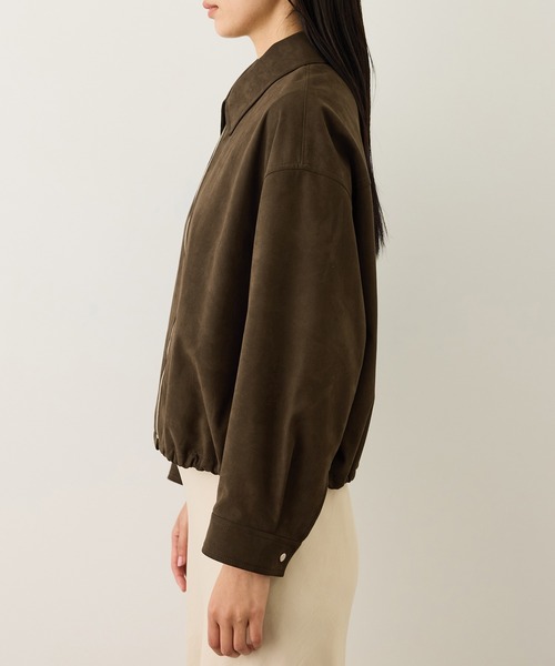 ROPE'（ロペ）の「スウェードライクブルゾン（ブルゾン・レディース・ダークブラウン・FREE）」の8枚目の写真