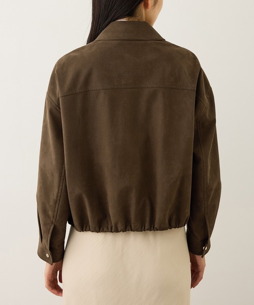 ROPE'（ロペ）の「スウェードライクブルゾン（ブルゾン・レディース・ダークブラウン・FREE）」の9枚目の写真