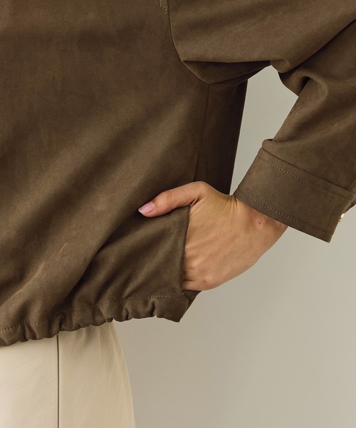 ROPE'（ロペ）の「スウェードライクブルゾン（ブルゾン・レディース・ダークブラウン・FREE）」の12枚目の写真