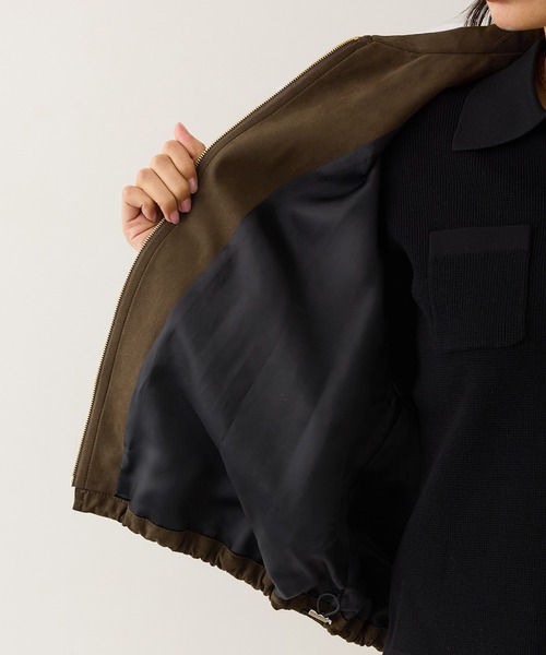 ROPE'（ロペ）の「スウェードライクブルゾン（ブルゾン・レディース・ダークブラウン・FREE）」の14枚目の写真