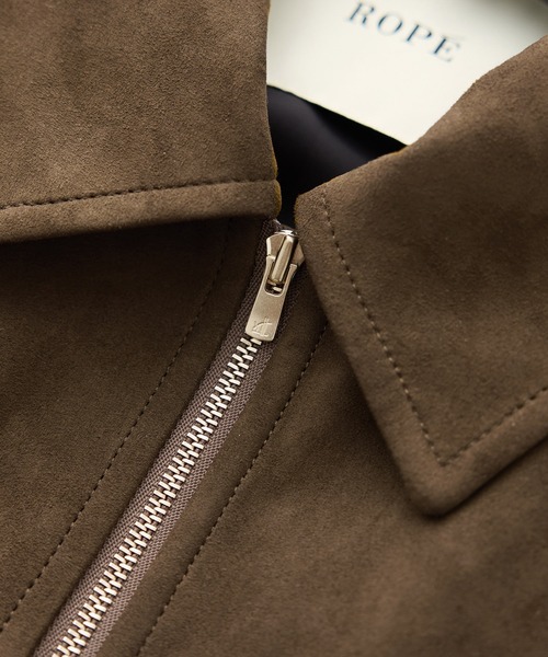 ROPE'（ロペ）の「スウェードライクブルゾン（ブルゾン・レディース・ダークブラウン・FREE）」の15枚目の写真
