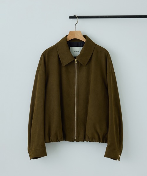 ROPE'（ロペ）の「スウェードライクブルゾン（ブルゾン・レディース・ダークブラウン・FREE）」の16枚目の写真