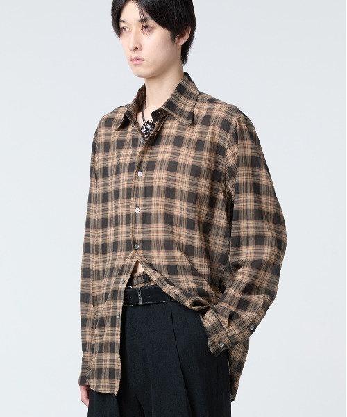 SHOOP （シュープ）の「SHOOP CHECK EVERYDAY SHIRT (SHSS26005)（シャツ/ブラウス・メンズ・ブラウン系その他・LARGE/MEDIUM）」の3枚目の写真