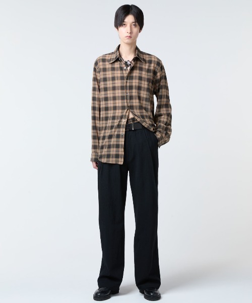 SHOOP （シュープ）の「SHOOP CHECK EVERYDAY SHIRT (SHSS26005)（シャツ/ブラウス・メンズ・ブラウン系その他・LARGE/MEDIUM）」の5枚目の写真