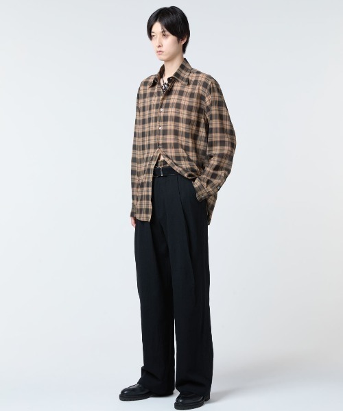 SHOOP （シュープ）の「SHOOP CHECK EVERYDAY SHIRT (SHSS26005)（シャツ/ブラウス・メンズ・ブラウン系その他・LARGE/MEDIUM）」の6枚目の写真