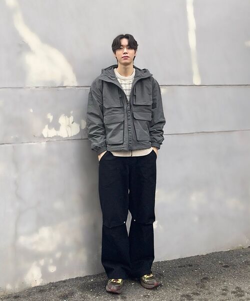 SECONDMONO（セカンドモノローグ）の「Nylon Wind Field Jacket [DGRAY]_COOSJP026DGRAY（ナイロンジャケット・レディース・その他・M/S/XL/L）」の7枚目の写真