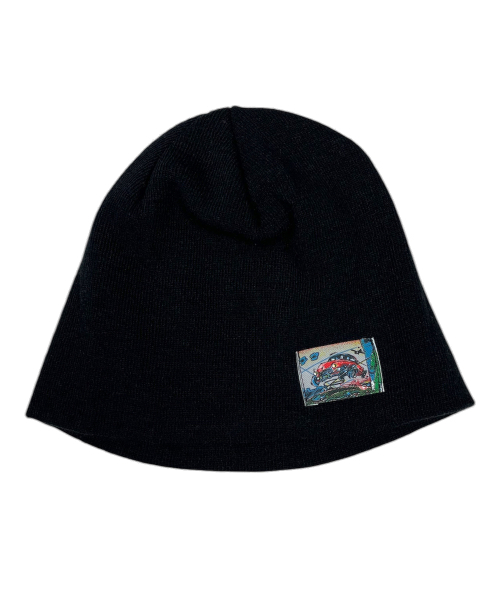 セール】Vintage Label Beanie ((Black))（ニットキャップ/ビーニー